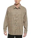 Rag & Bone Matthew Flannel Shirt In Metallic