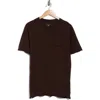 Rag & Bone Matthew Pocket T-shirt In Brown