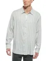 Rag & Bone Matthew Stripe Shirt In Gray