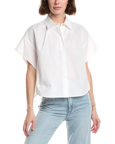 Rag & Bone Maura Poplin Shirt In White