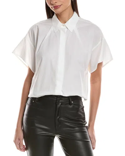Rag & Bone Maura Poplin Shirt In White