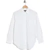 Rag & Bone Monty Oversize Button-up Shirt In White