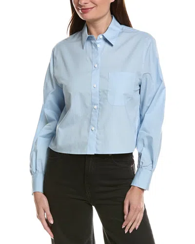 Rag & Bone Max Cropped Shirt In Blue