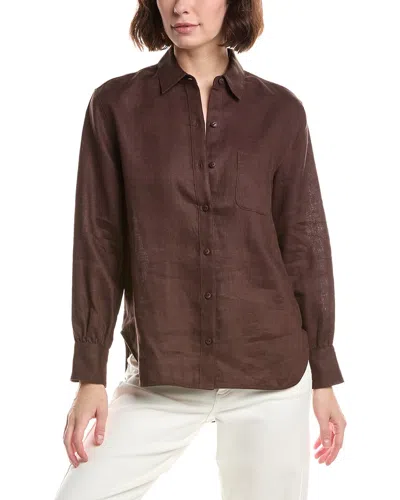 Rag & Bone Max Linen Shirt In Brown
