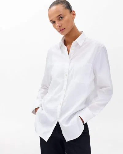Rag & Bone Maxine Poplin Shirt In White