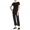 Rag & Bone Maya High Waist Ankle Straight Leg Jeans In Black