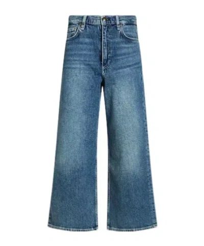 Rag & Bone Medium Blue Straight-leg Jeans