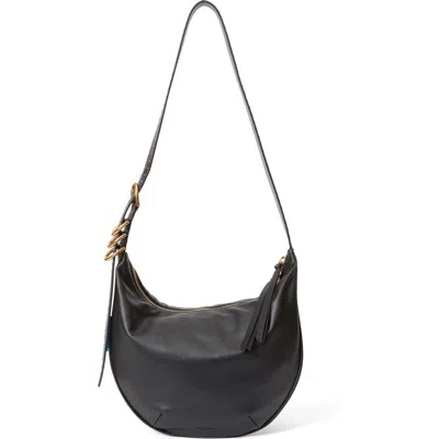 Rag & Bone Medium Mercer Leather Hobo Bag In Black