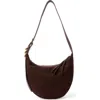 Rag & Bone Medium Mercer Suede Hobo Bag In Brown