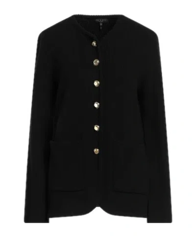 Rag & Bone Medium-thick Knit Cardigan In Black