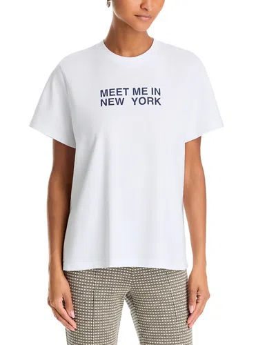 Rag & Bone Meet Me In New York Giovanni Cotton Tee In White