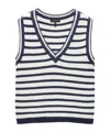 Rag & Bone Meghan Crochet-trim Striped Sweater Vest