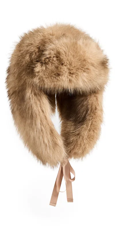 Rag & Bone Mel Faux Fur Trapper Hat Camel