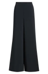 Rag & Bone Melanie Crepe Wide Leg Pants In Black
