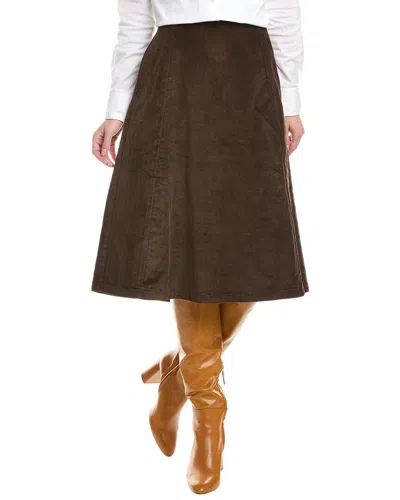 Rag & Bone Melody Corduroy Skirt In Brown