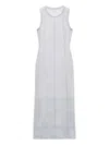 Rag & Bone Melody Sleeveless Seam-detail Dress In Gray