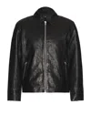 Rag & Bone Melrose Textured-leather Jacket In Black