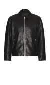 Rag & Bone Melrose Textured-leather Jacket In Black