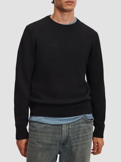 Rag & Bone Men's 365 Merino Wool Sweater In Black
