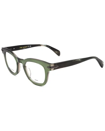 Rag & Bone Men's 48mm Optical Frames In Green