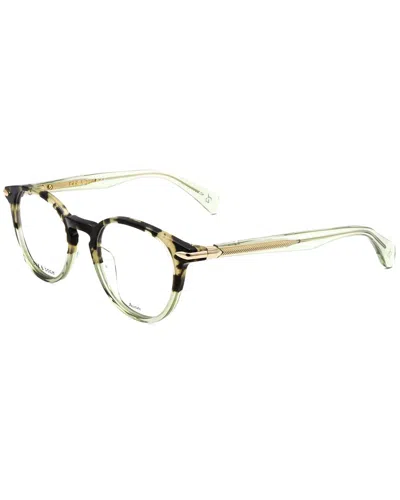 Rag & Bone Men's 48mm Optical Frames In Neutral