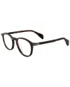 Rag & Bone Men's 48mm Optical Frames In Brown