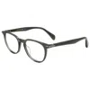 Rag & Bone Men's 50mm Dark Grey Opticals In Gray