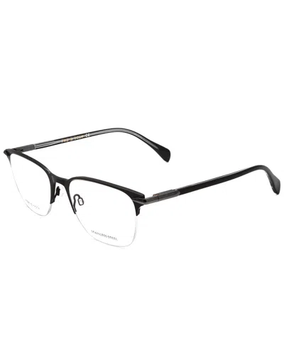 Rag & Bone Men's 50mm Optical Frames In Black