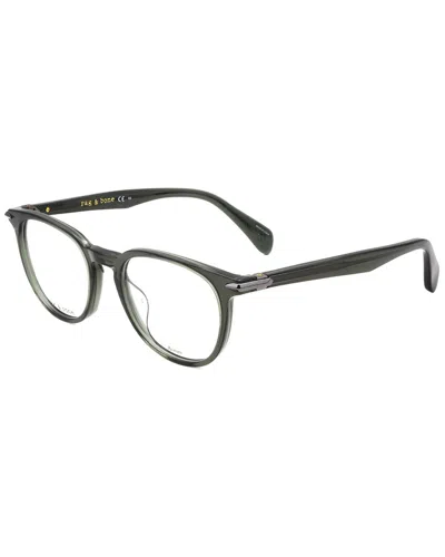 Rag & Bone Men's 50mm Optical Frames In Gray