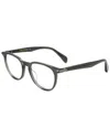 Rag & Bone Men's 50mm Optical Frames In Gray
