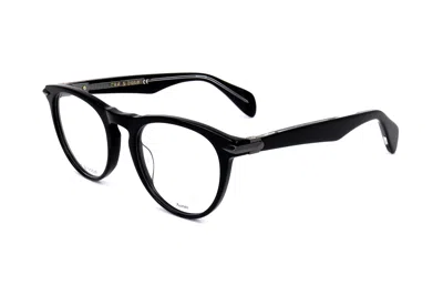 Rag & Bone Men's 51 Mm Black Eyeglasses