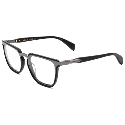 Rag & Bone Men's 51mm Black Dark Ruthenium Opticals In Gray