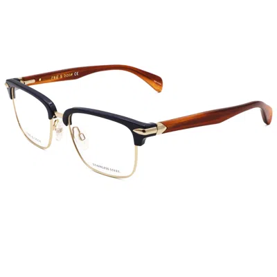 RAG & BONE RAG & BONE MEN'S 51MM BLUE BROWN OPTICALS