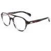 Rag & Bone Men's 51mm Grey Black Horn Opticals In Brown