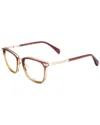 Rag & Bone Men's 51mm Optical Frames In Brown