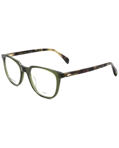Rag & Bone Men's 51mm Optical Frames In Black