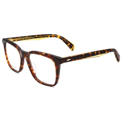 Rag & Bone Men's 53mm Beige Havana Opticals In Brown