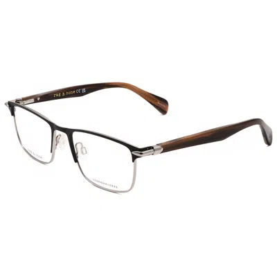 Rag & Bone Men's 53mm Black Grey Horn Opticals In Brown