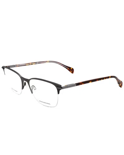 Rag & Bone Men's 53mm Optical Frames In Black