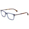 Rag & Bone Men's 56mm Blue Opticals In Blue