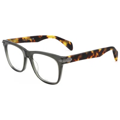 Rag & Bone Men's 54mm Khaki Havana Opticals In Black