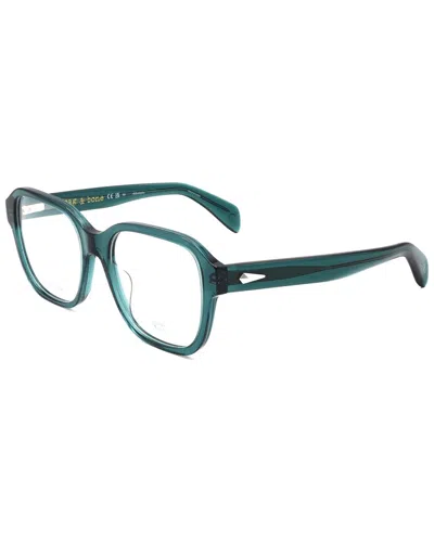 Rag & Bone Men's 54mm Optical Frames In Green