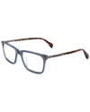 Rag & Bone Men's 54mm Optical Frames In Blue