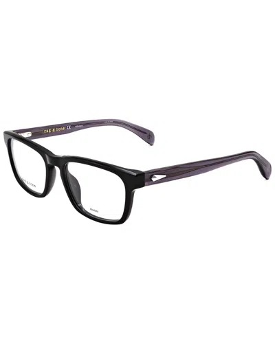 Rag & Bone Men's 54mm Optical Frames In Black
