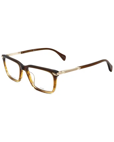 Rag & Bone Men's 54mm Optical Frames In Brown