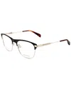 Rag & Bone Men's 54mm Optical Frames In Silver