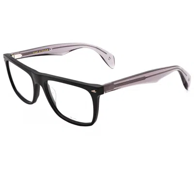 Rag & Bone Men's 55mm Black Sk Ruthenium Dark Lite Grey Opticals