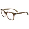 Rag & Bone Men's 55mm Brown Horn Opticals In Brown
