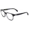 Rag & Bone Men's 54mm Grey Opticals In Black
