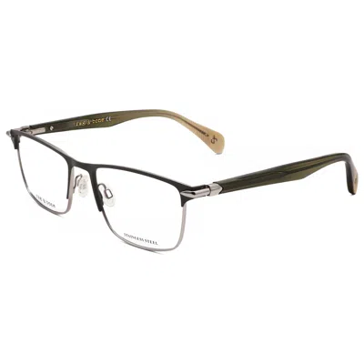 Rag & Bone Men's 55mm Grey Opticals In Black